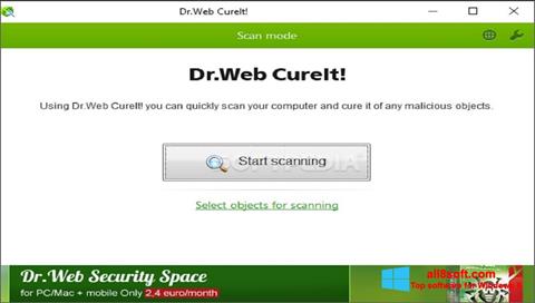 Screenshot Dr.Web CureIt Windows 8