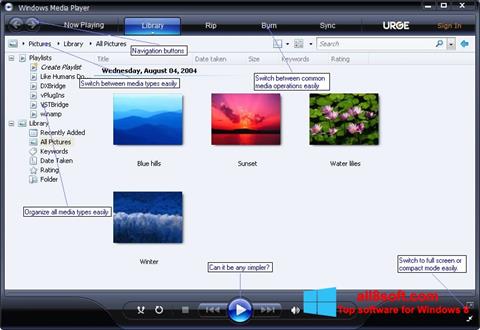 Screenshot Media Player Windows 8