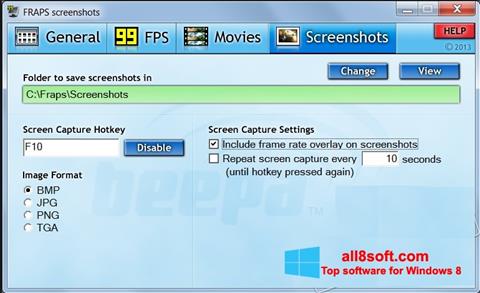Screenshot Fraps Windows 8