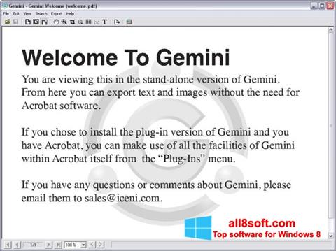 Screenshot Gemini Windows 8