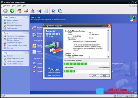Screenshot Acronis True Image Windows 8