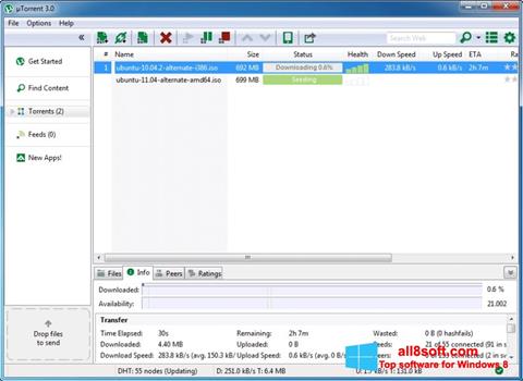 Screenshot BitTorrent Windows 8