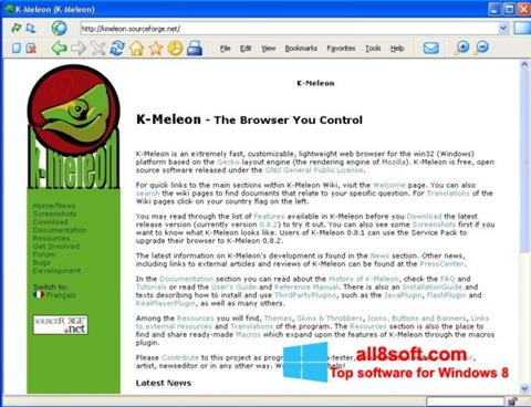 Screenshot K-Meleon Windows 8