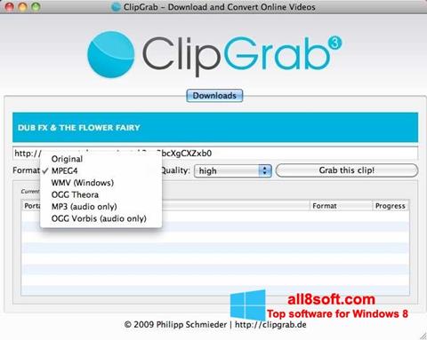 Screenshot ClipGrab Windows 8