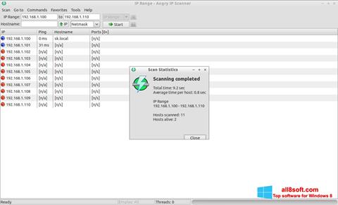 Screenshot Angry IP Scanner Windows 8
