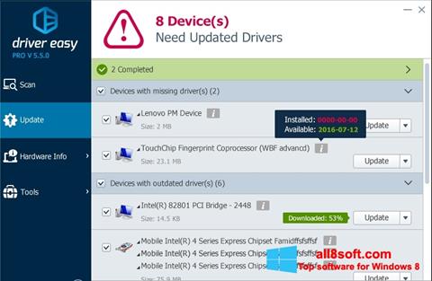 Screenshot Driver Easy Windows 8
