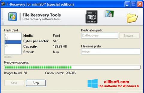 Screenshot F-Recovery SD Windows 8