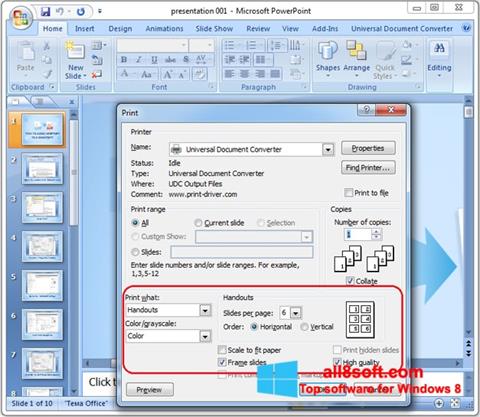 Screenshot Microsoft PowerPoint Windows 8