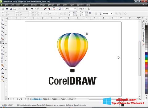 Screenshot CorelDRAW Windows 8