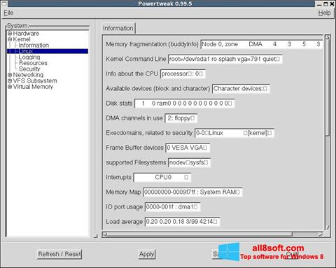 Screenshot PowerTweak Windows 8