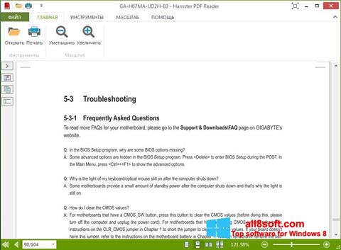 Screenshot Hamster PDF Reader Windows 8
