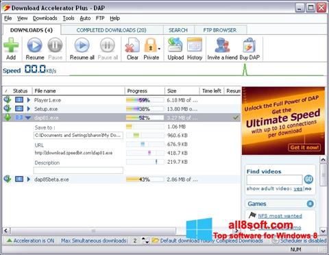 Screenshot Download Accelerator Plus Windows 8