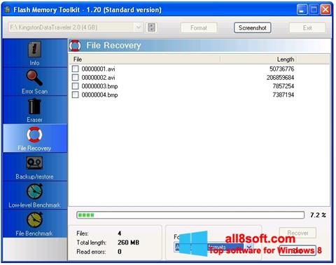 Screenshot Flash Memory Toolkit Windows 8