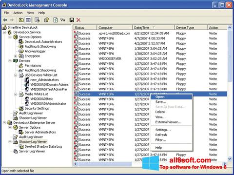 Screenshot DeviceLock Windows 8