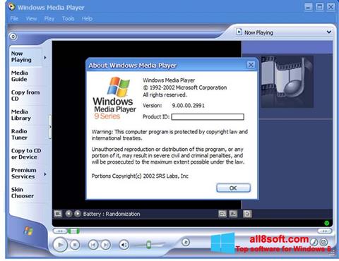 Screenshot Windows Media Player Windows 8