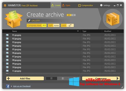 Screenshot Hamster Free ZIP Archiver Windows 8