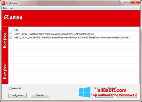 Screenshot Avira Registry Cleaner Windows 8
