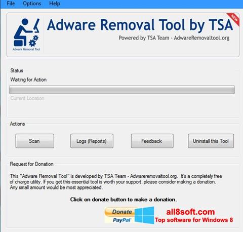 Screenshot Adware Removal Tool Windows 8