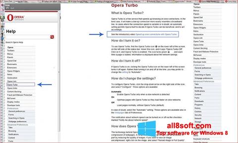 Screenshot Opera Turbo Windows 8